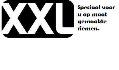 Extra grote maten riemen