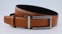 Automatische cognac riem zonder gaatjes.