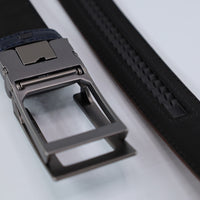 Automatische Hazelnoot cognac riem zonder gaatjes.