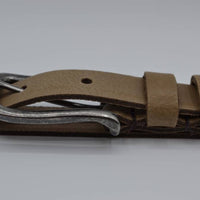 taupe 20mm brede riem met dubbele lus