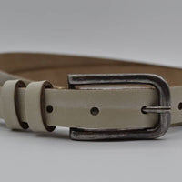 ecru 20mm brede riem met dubbele lus 