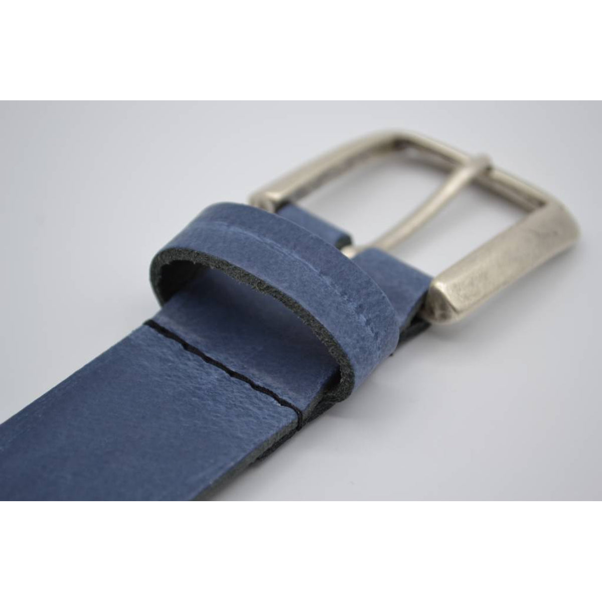 split lederen  blauwe dames/heren riem