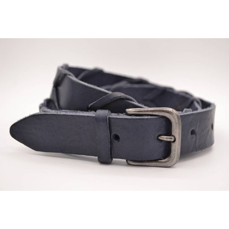 Blauwe 3cm brede unieke riem
