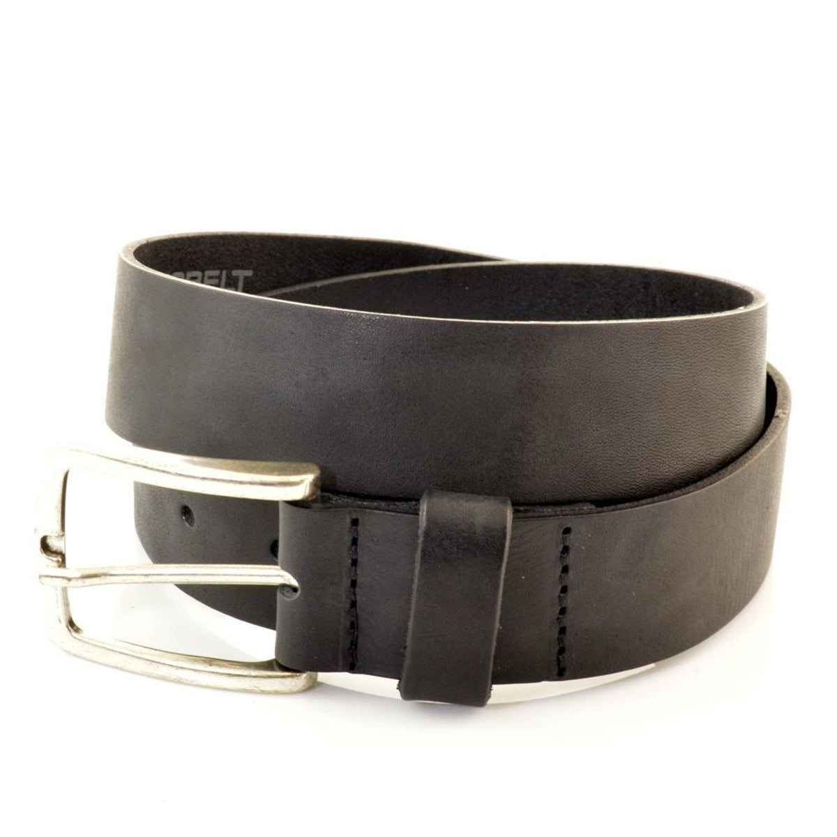 Zwarte 35mm brede Cowboysbelt riem