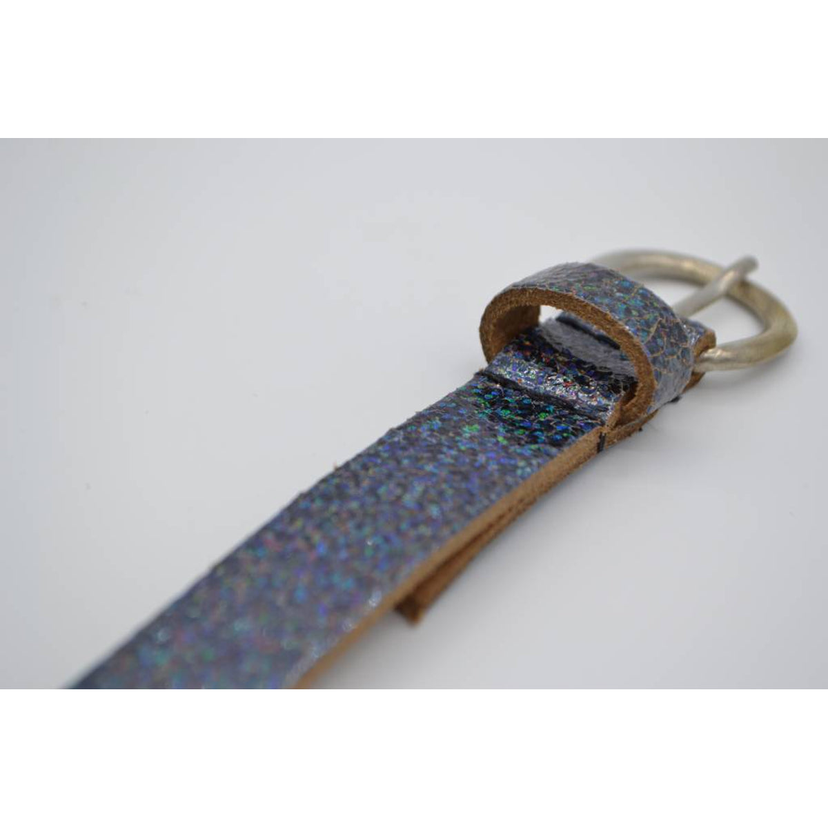 Used look disco echt lederen dames riem
