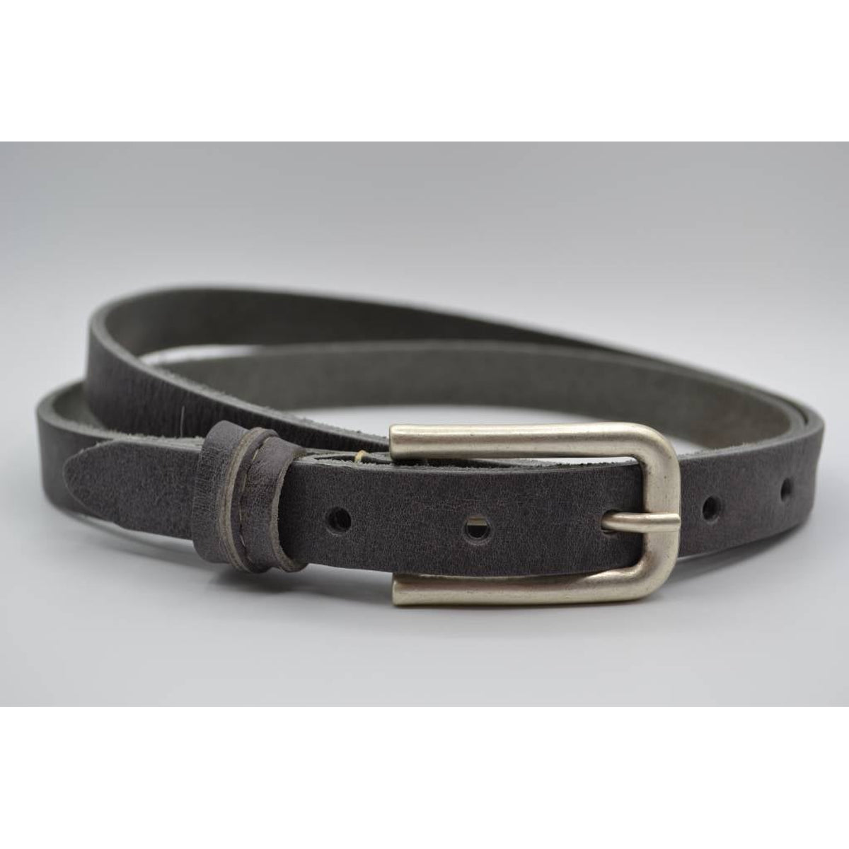 grijze 20mm brede riem met speelse lus