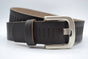 split lederen 40mm donker bruine casual perforatie riem