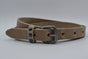 taupe 20mm brede riem met studs op de lus