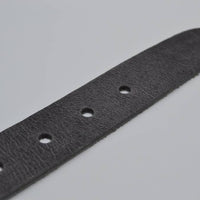 grijze italiaans volnerf lederen casual riem