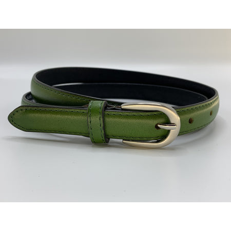 Nette groene 2cm brede damesriem.