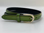 Nette groene 2cm brede damesriem.