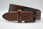 bruine italiaans lederen casual riem