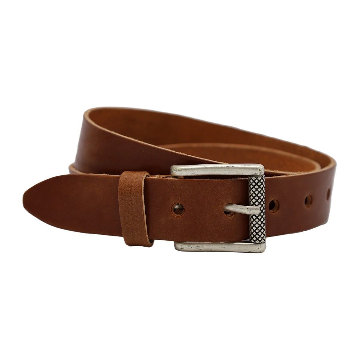 cognac italiaans volnerf lederen casual riem