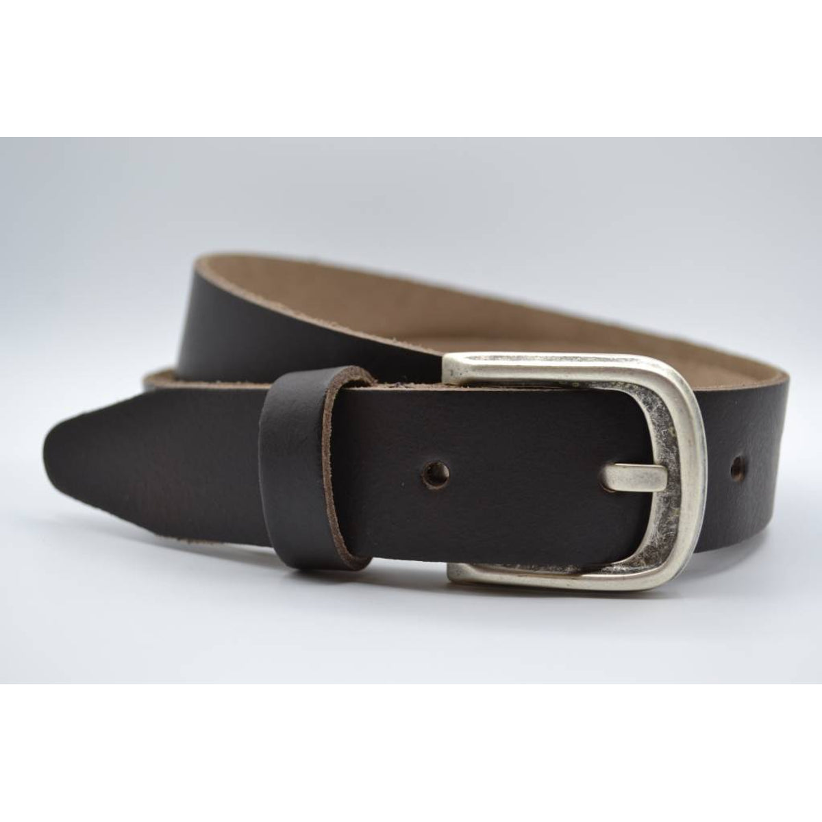split lederen 35 mm bruine casual riem