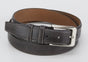 Nette grijze riem met contrast stiksel.