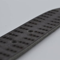 4cm triple dot gelaserde grijze volnerf lederen riem