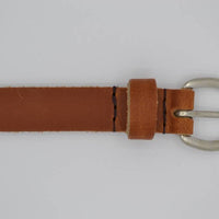 cognac echt lederen dames riem