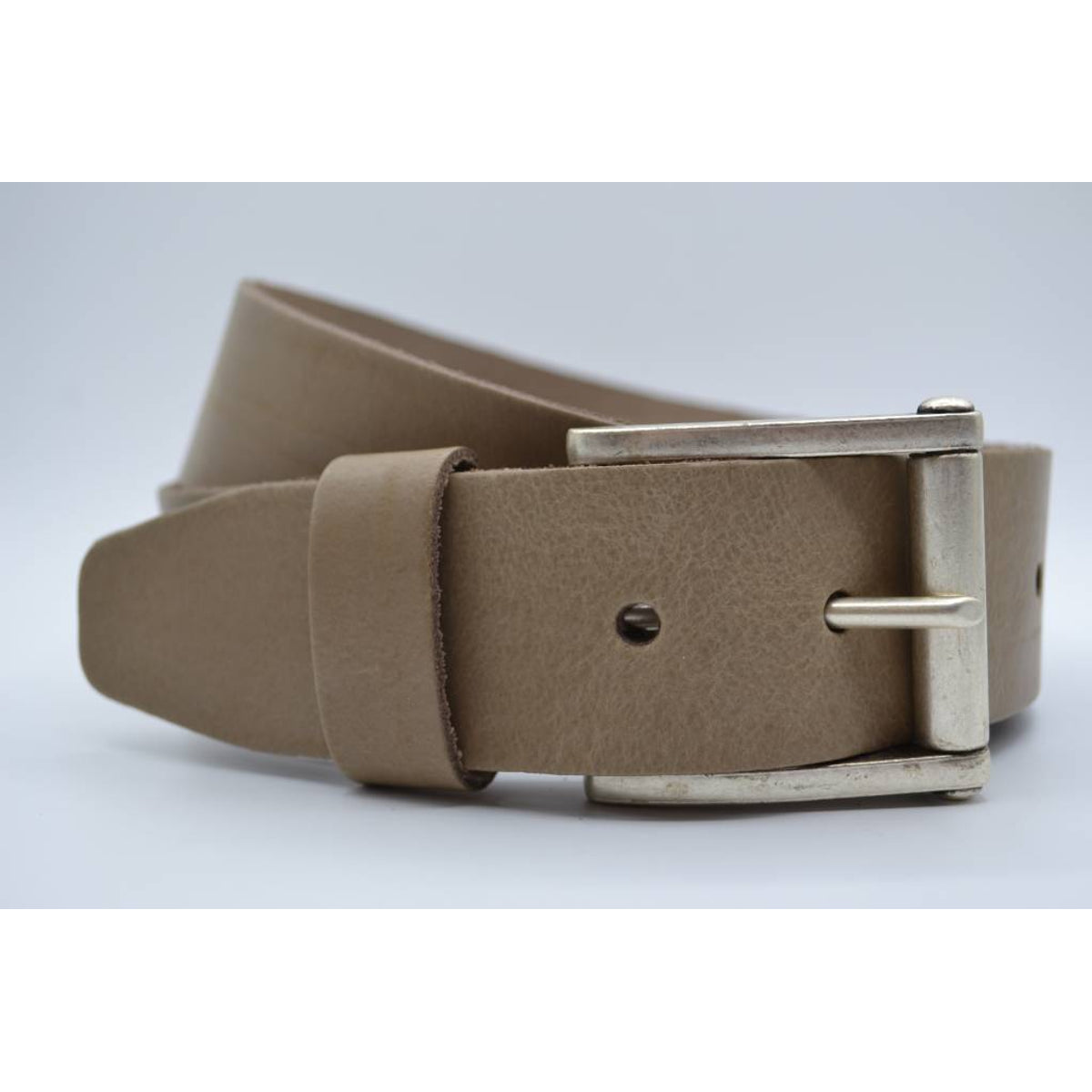 4,5cm echt lederen casual taupe riem.