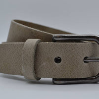 Taupe italiaans volnerf lederen casual riem  