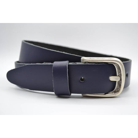 split lederen 35 mm donker blauwe casual riem 