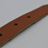 cognac 20mm brede riem met dubbele lus 