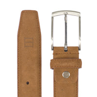 Cognac suede 35mm brede riem.