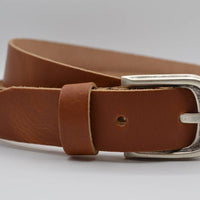 split lederen 35 mm cognac casual riem
