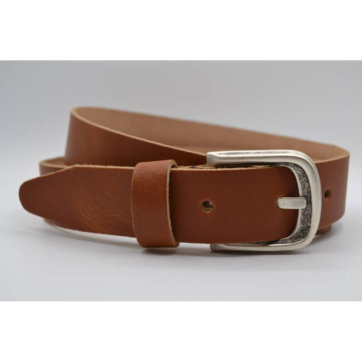 split lederen 35 mm cognac casual riem