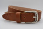 split lederen 35 mm cognac casual riem