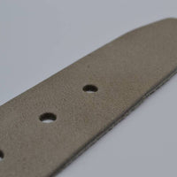 4,5cm taupe studriem van Italiaans volnerf leer
