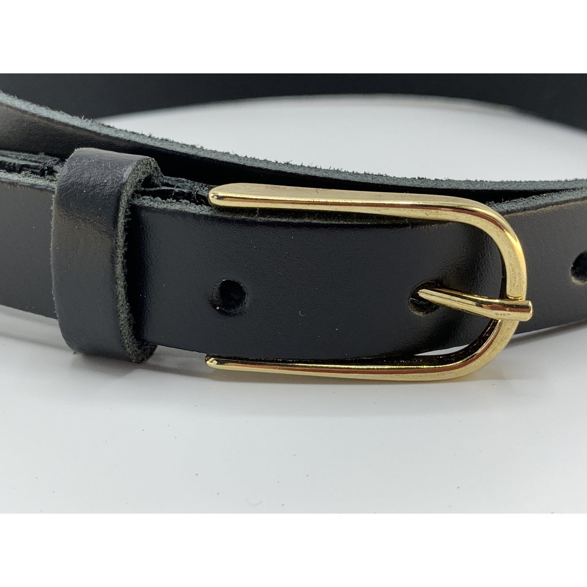 Zwarte riem met gouden gesp