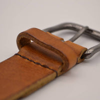Cognac 3cm brede unieke riem