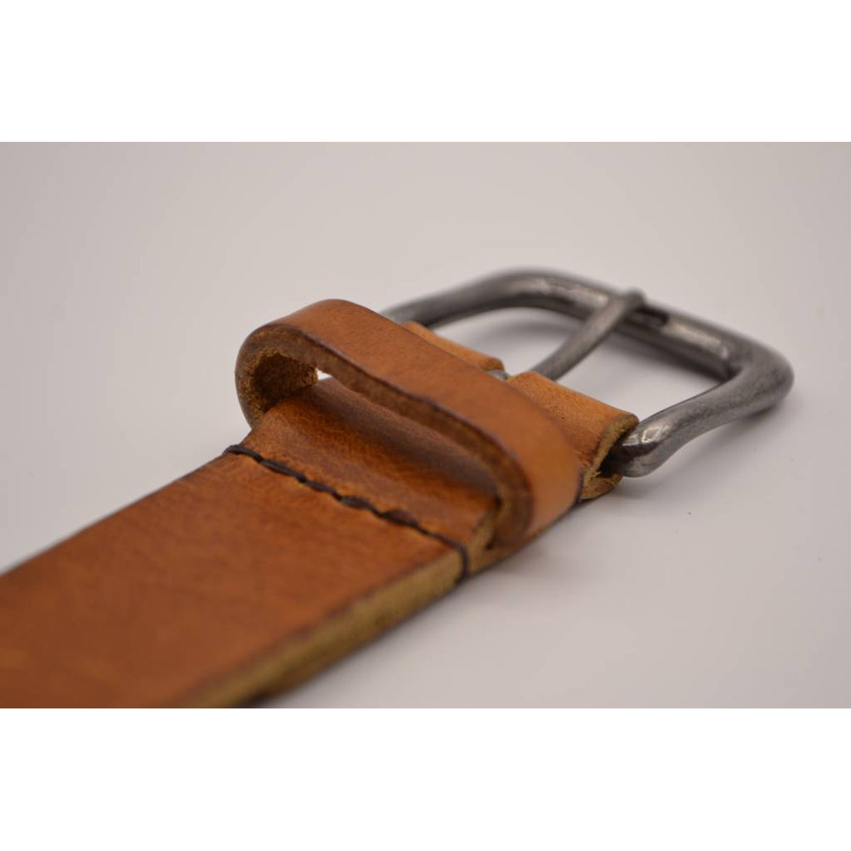 Cognac 3cm brede unieke riem