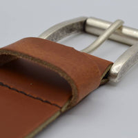 4,5cm echt lederen casual cognac riem.
