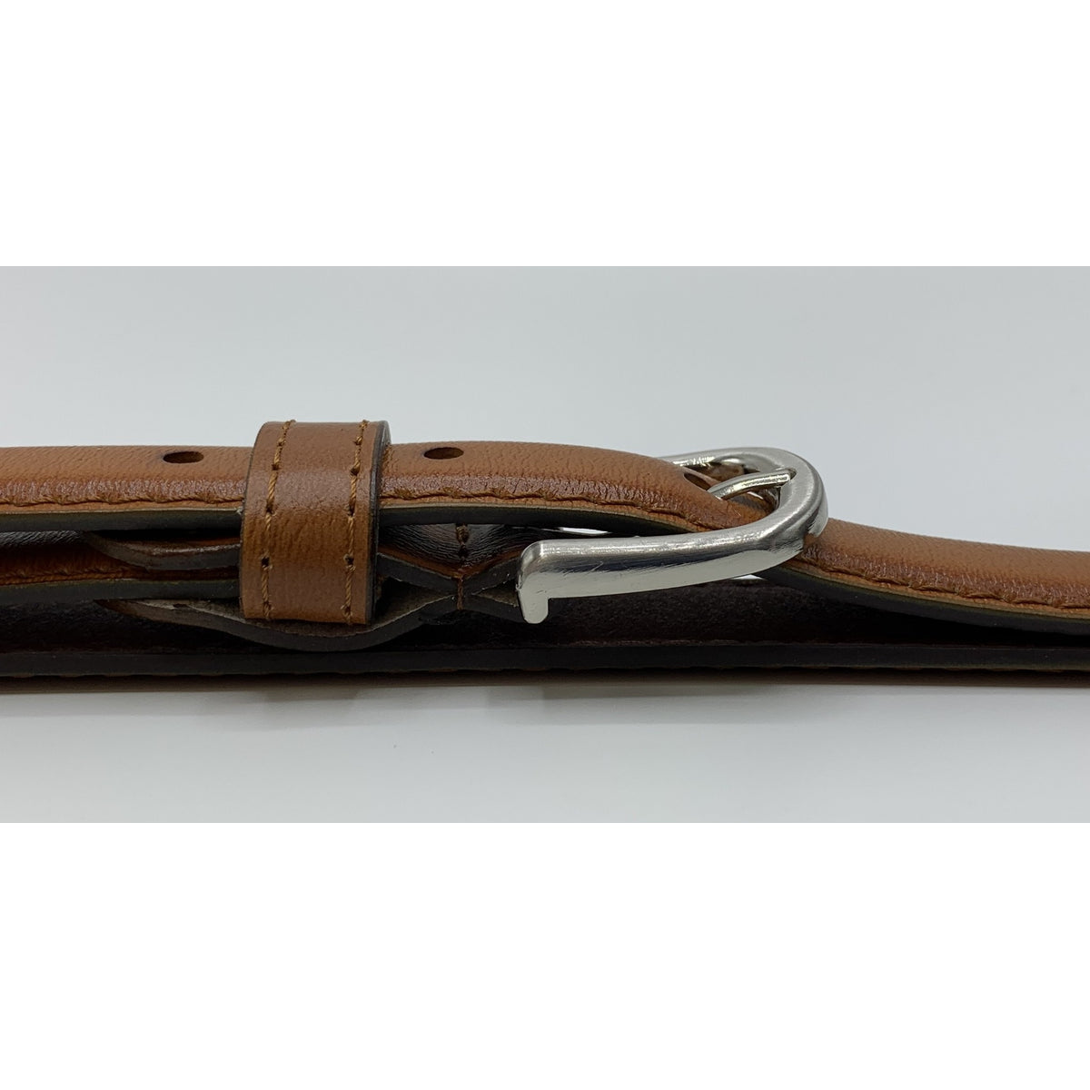 Nette cognac 2cm brede damesriem