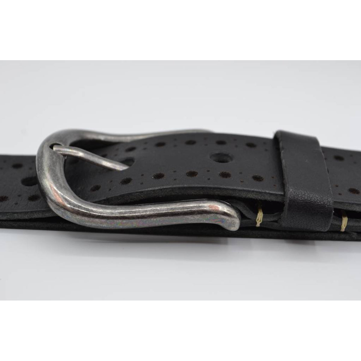 4cm zwarte diep gelaserde volnerf riem