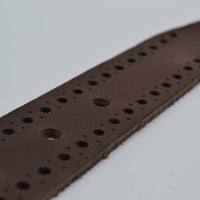 4cm bruine diep gelaserde volnerf riem 