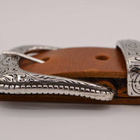4cm western cognac volnerf lederen riem