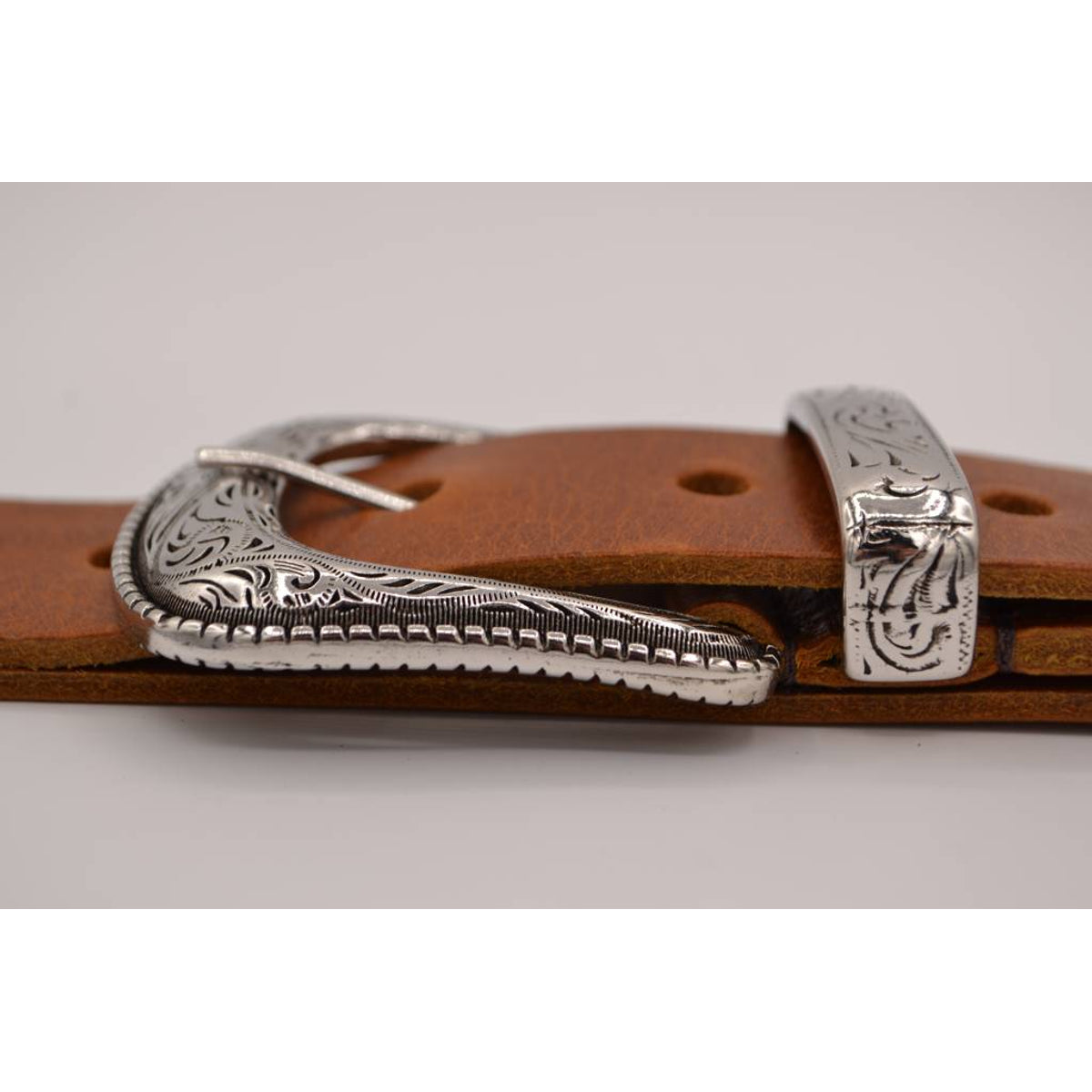 4cm western cognac volnerf lederen riem