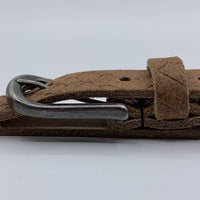2cm brede damesriem met cognac slangenprint