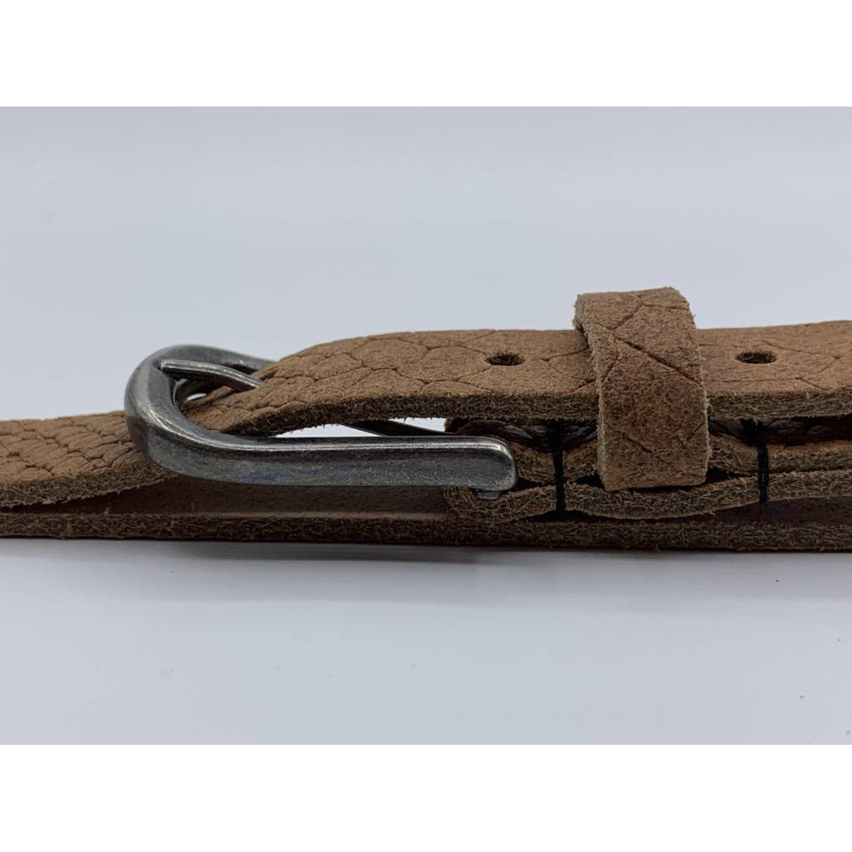 2cm brede damesriem met cognac slangenprint