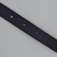 Blauwe echt lederen dames riem