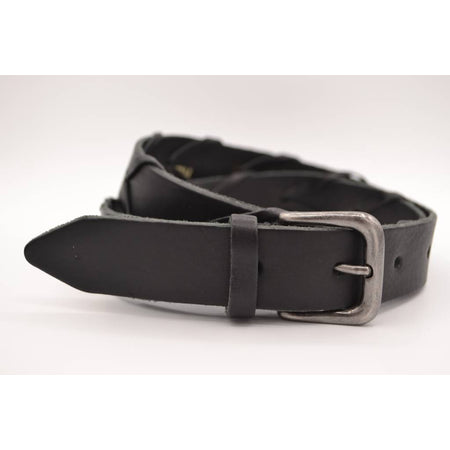 Zwarte 3cm brede unieke riem