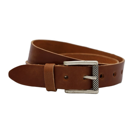cognac italiaans volnerf lederen casual riem