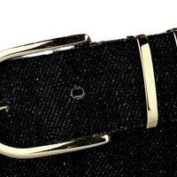 Zwarte suede 3cm brede riem