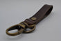 Sleutelhanger Brons met bruin Leer