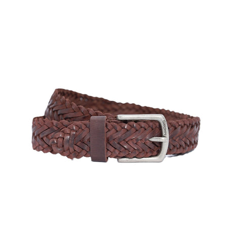 Bruine gevlochten riem  