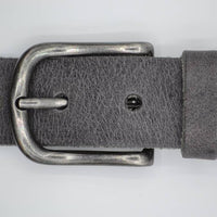 grijze italiaans volnerf lederen casual riem
