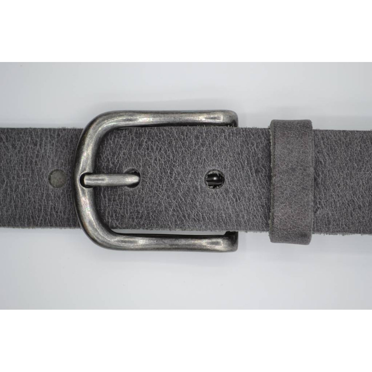 grijze italiaans volnerf lederen casual riem