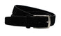 Zwarte suede 35mm brede riem.